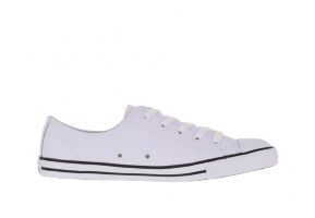 Кожаные кеды Converse (конверс) Chuck Taylor All Star Dainty 537108 белые