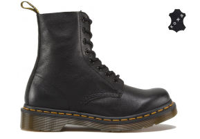 Кожаные женские ботинки Dr.Martens 1460 Pascal Virginia STANDARD 13512006 (15316002BLK) черные
